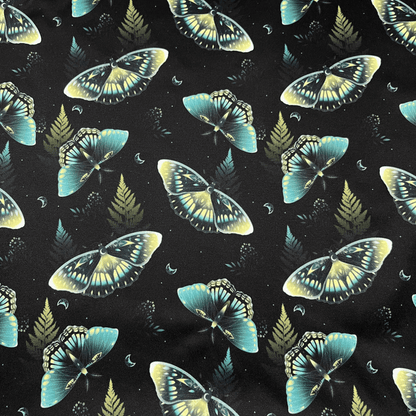 Butterfly pattern on a black background