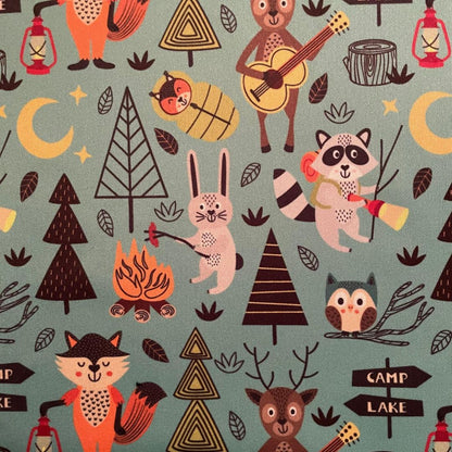 pattern forest animals print cloth